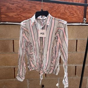 Jack by BB Dakota pin stripe button up shirt